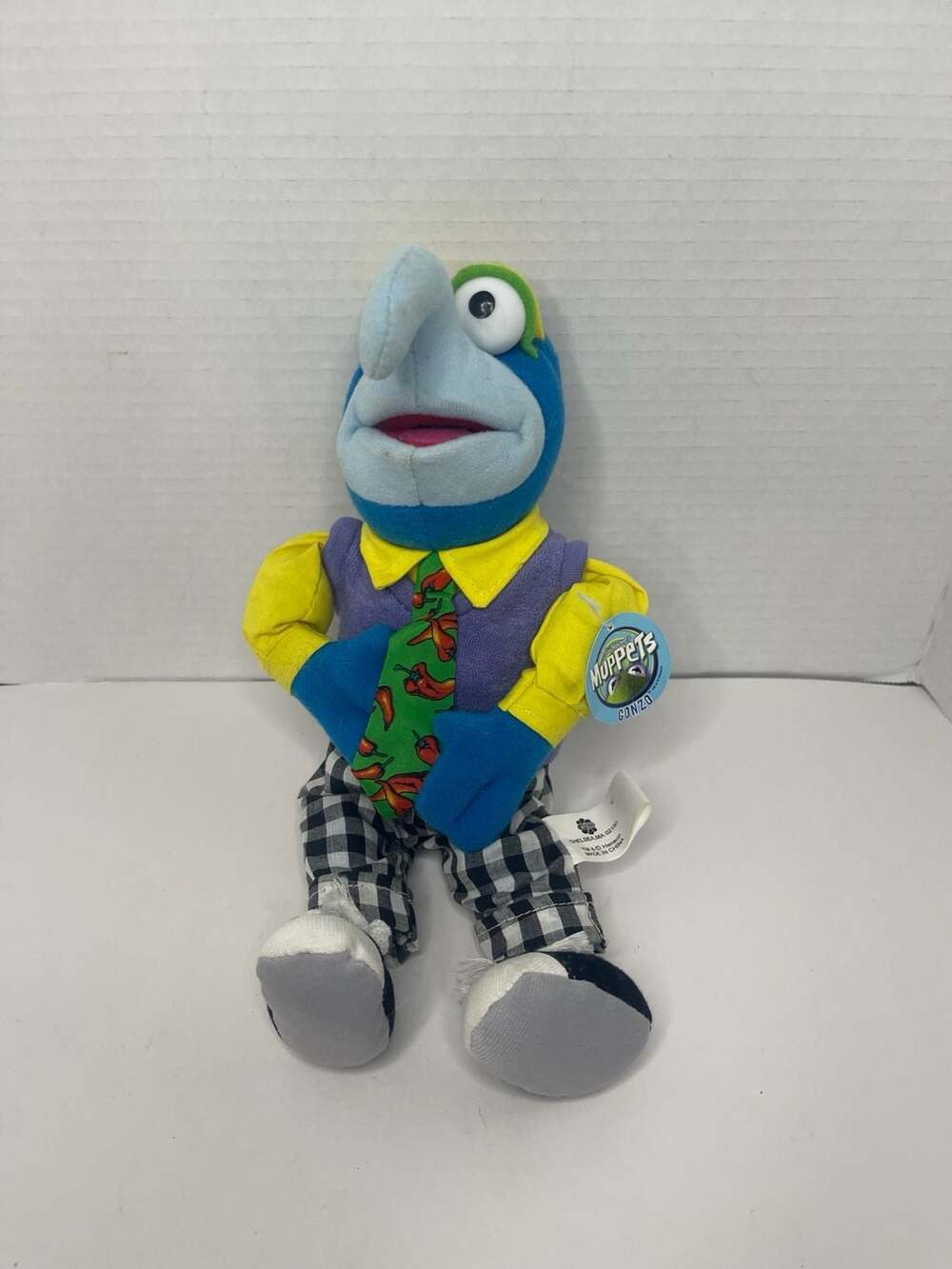 Gonzo Nanco PMS Plush Muppets Toy 10" Purple Vest Chili Pepper Tie Jim Henson